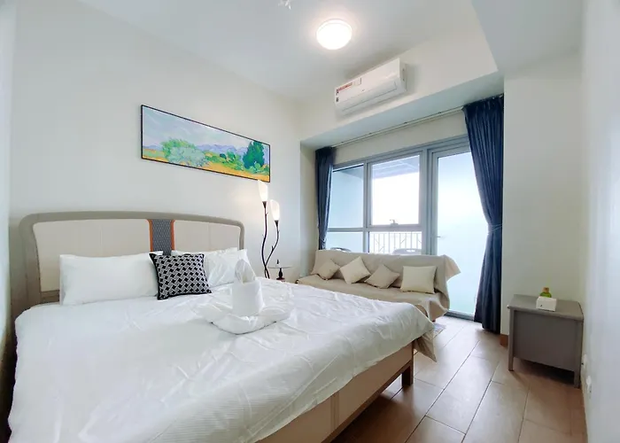Luxurious 3 Bedrooms Highrise Oceanfront Near Airport Okada Solaire Casino Moa With Parking Apartamento *